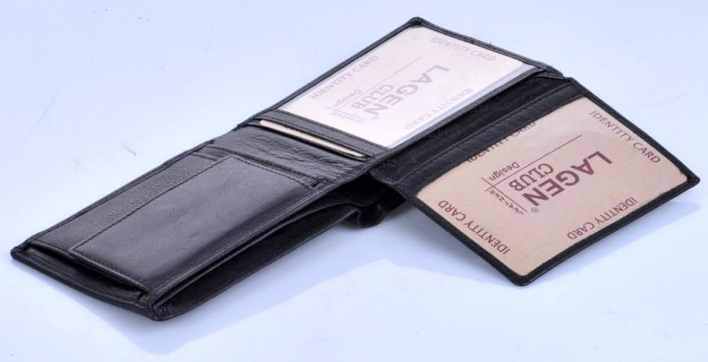 Pánská kožená peněženka w-8154 černá 6