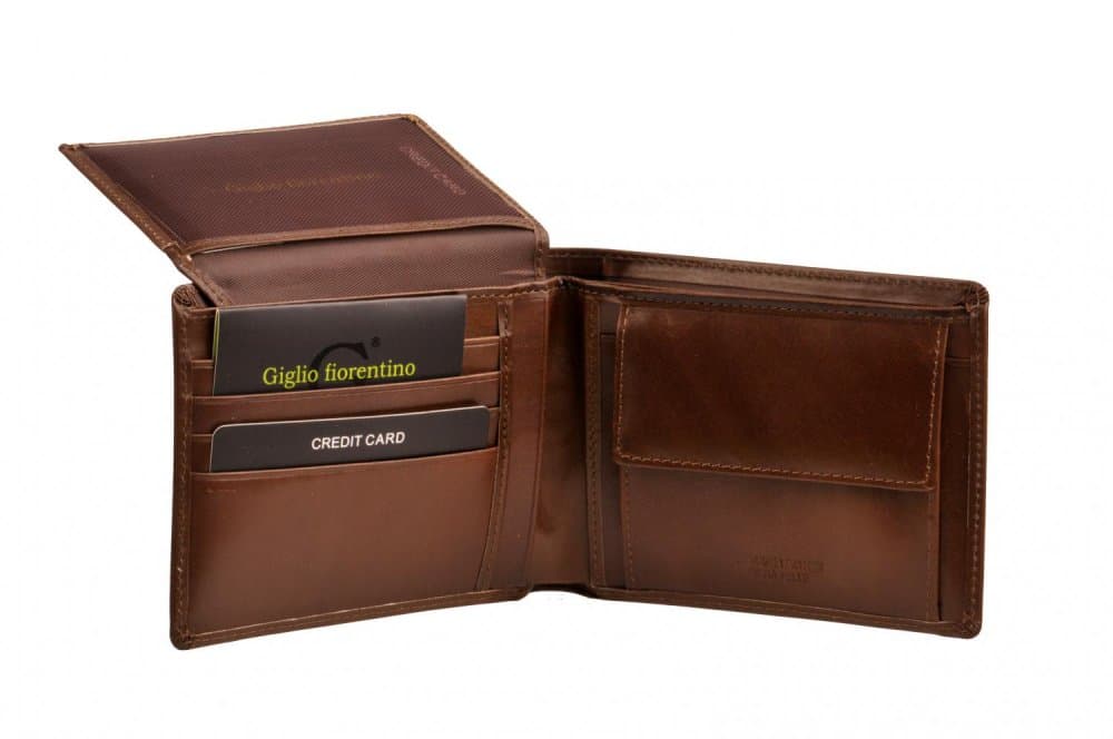 Giglio leather Pánská kožená peněženka GF-013 hnědá 4