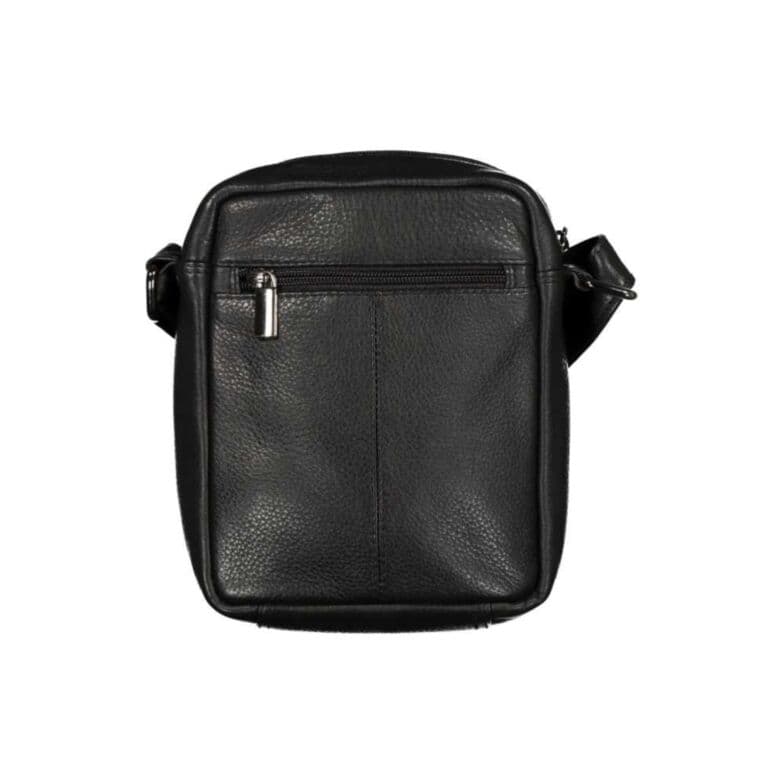New bags leather - Pánská kožená taštička přes rameno černá LB-254 3