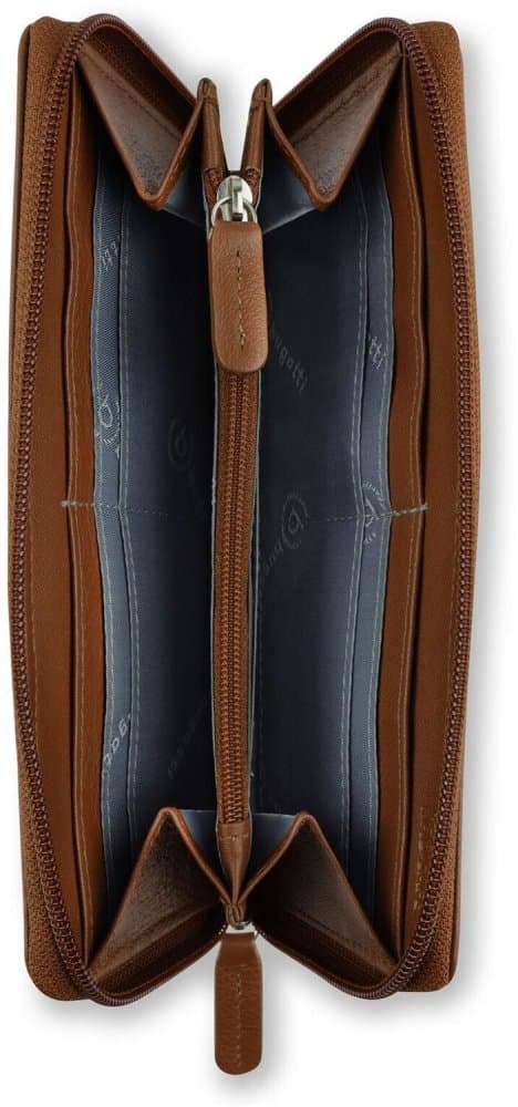 Dámská peněženka Bugatti Banda long zip 49133607 cognac 3