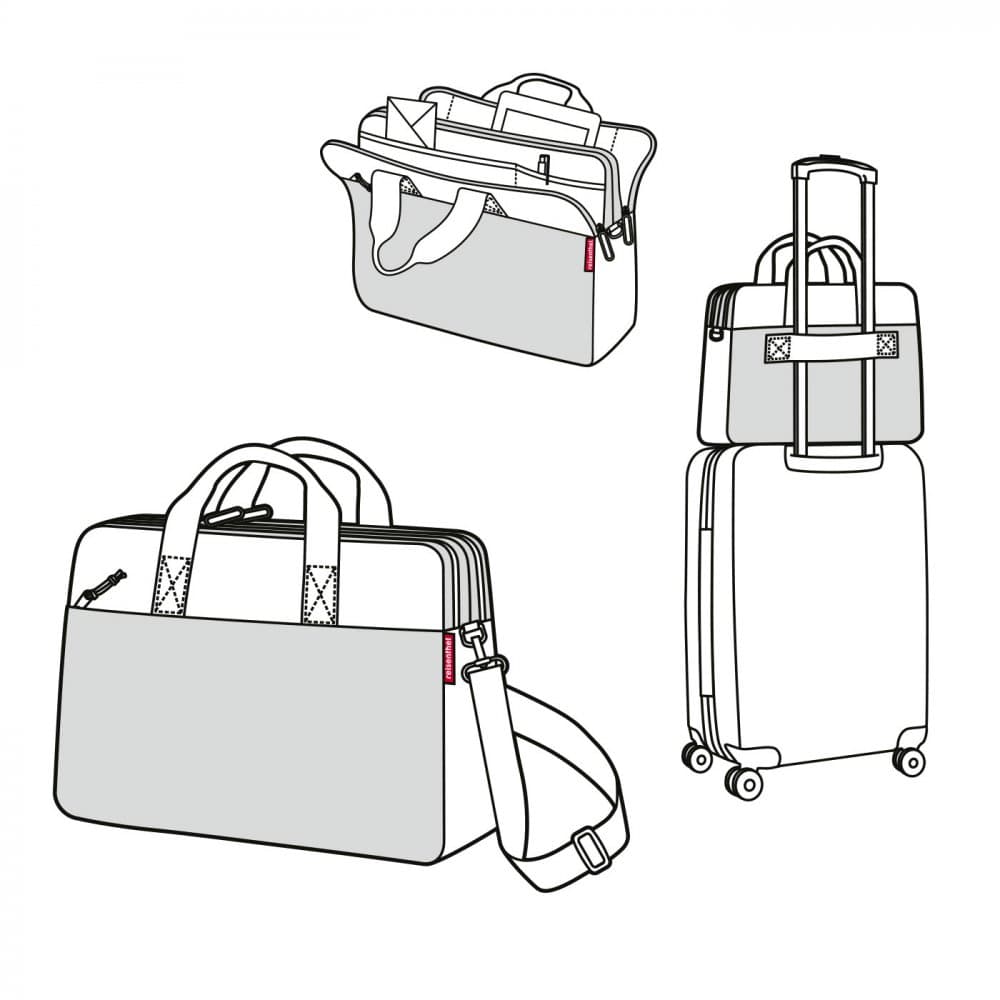 Reisenthel Workbag canvas grey - pracovní taška na notebook 15" šedá US7050 4