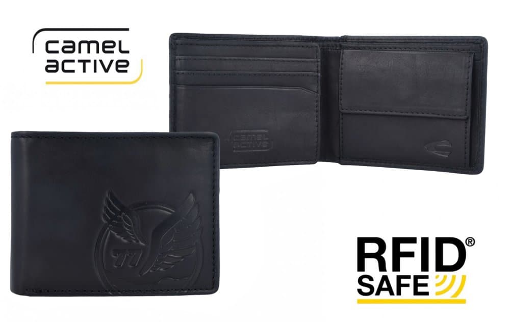 Camel Active Malá pánská kožená peněženka černá 280-701-60 RFID SAFE 4