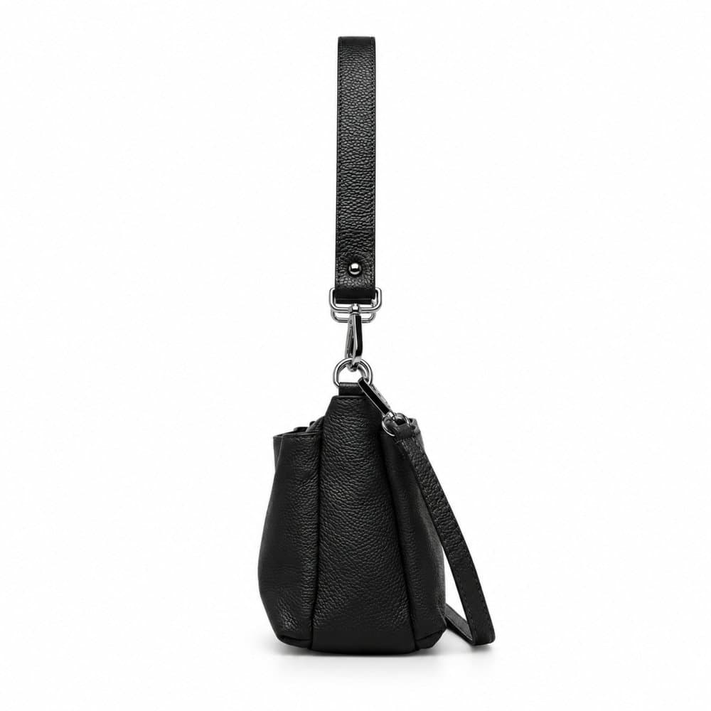 Sara Bags Kožená kabelka 6358 černá 5