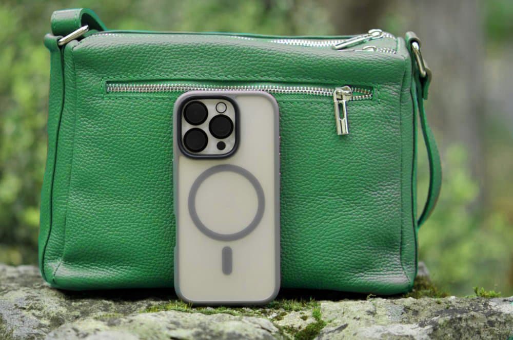 Kožená crossbody kabelka SARA BAGS 5542 verde zelená 4