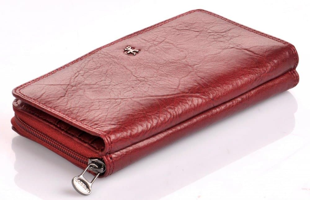 Dámská kožená peněženka Cosset 4401 komodo bordeaux 3