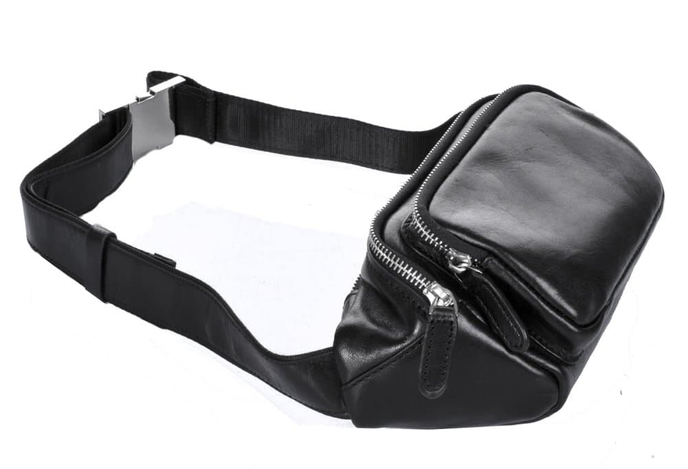 Giglio leather kožená ledvinka 1202 černá 4