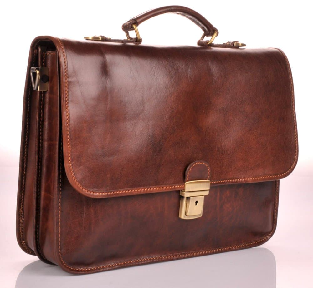Giglio leather pánská kožená aktovka 224 NZ hnědá 2