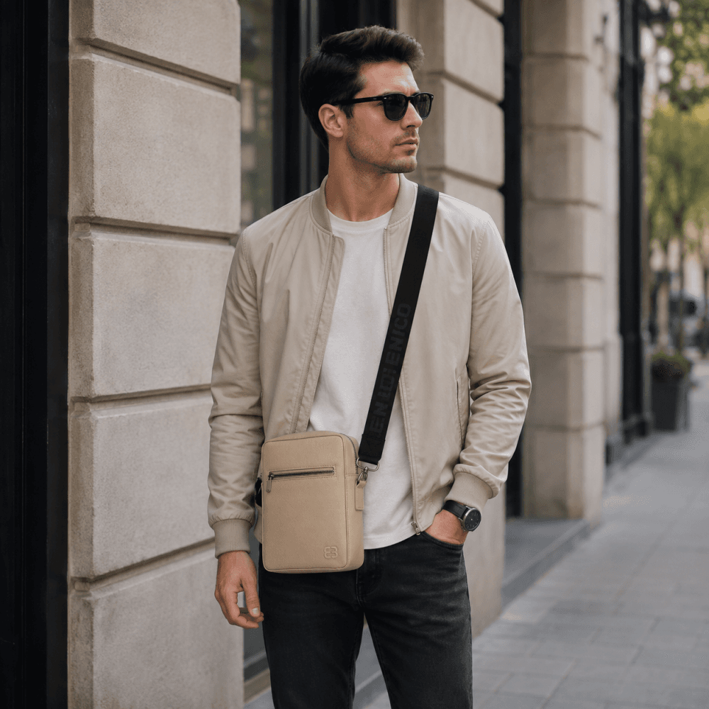 Pánská crossbody taška Enrico Benetti 78035-031 Sand béžová 2