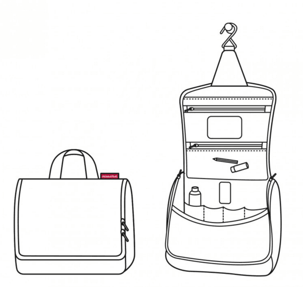 Kosmetická taška Reisenthel toiletbag red WH3004 4