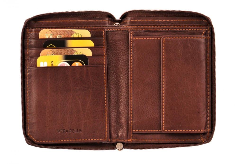 Giglio leather kožená peněženka GF-0045 hnědá - poslední kus 5