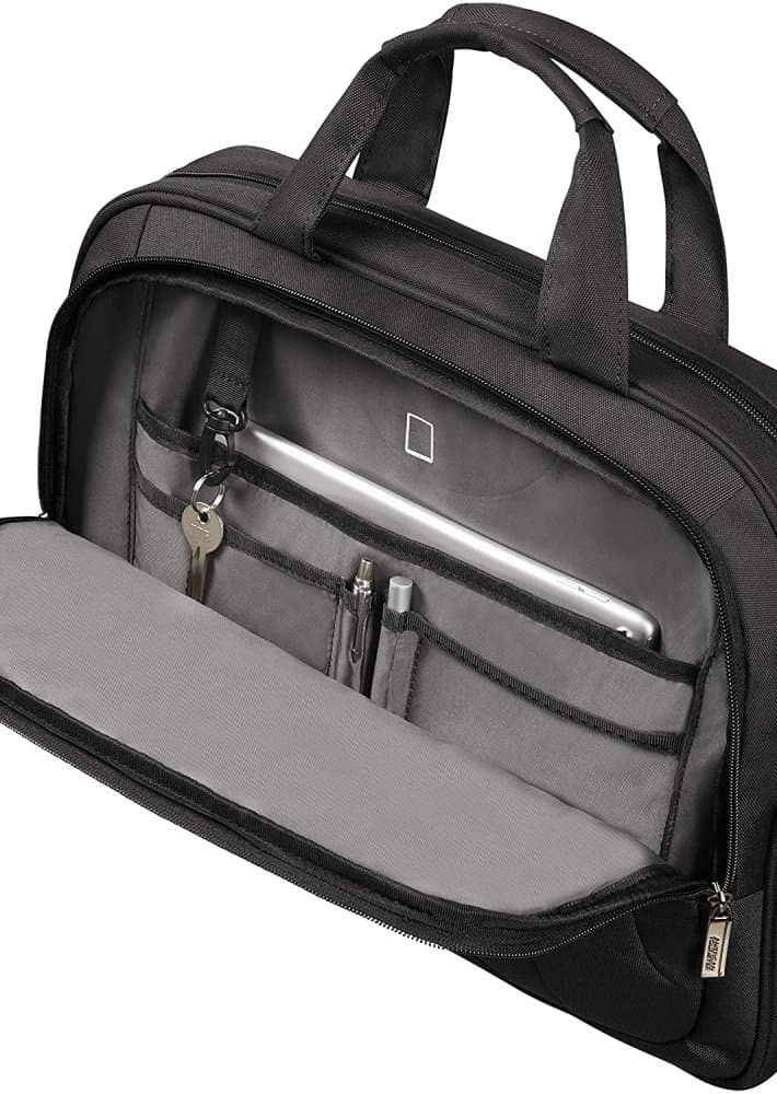Černá aktovka na notebook 15,6" At Work laptop bag 88532-1070 poslední kus 2