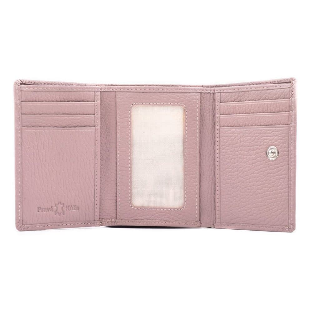 Dámská peněženka kožená SEGALI 7106 B cameo rose, růžová 5