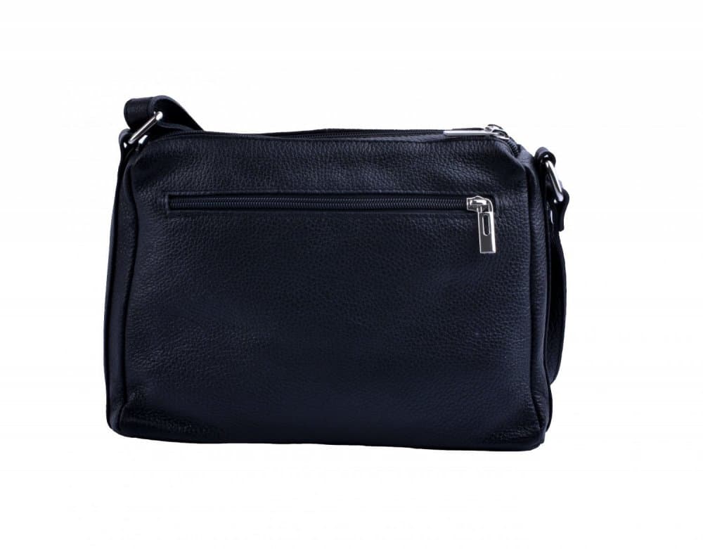 Kožená crossbody kabelka SARA BAGS 5542 černá 3