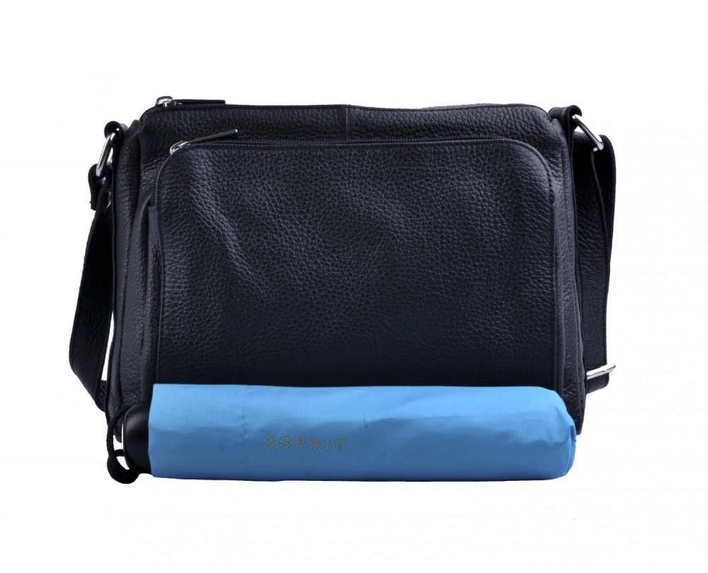 Kožená crossbody kabelka SARA BAGS 5542 černá 5