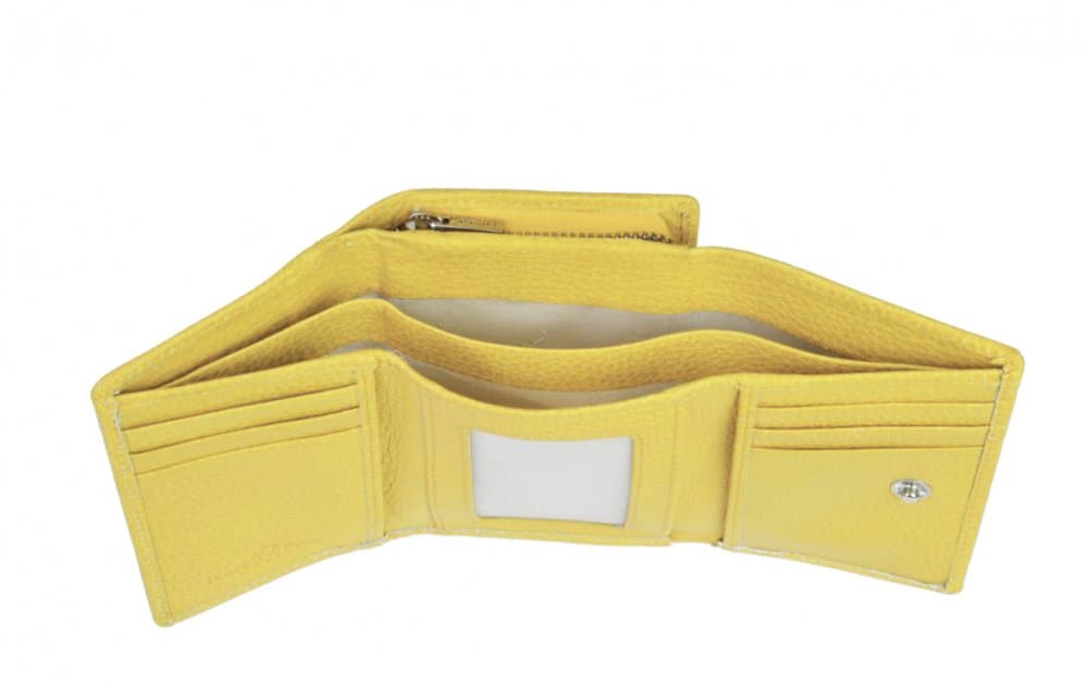 Dámská kožená peněženka SEGALI 7106 B pastel yellow světle žlutá 5