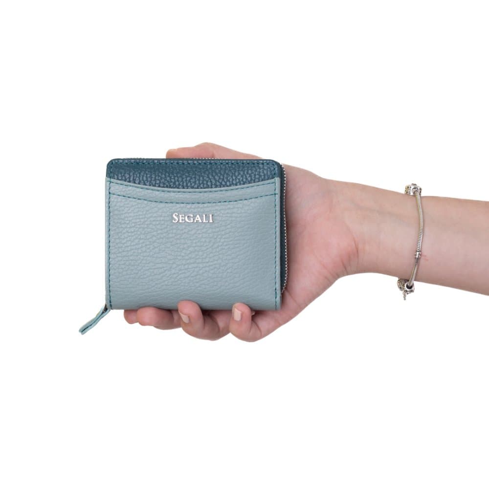 Dámská kožená peněženka SEGALI SG-7544 SAGE/PEACOCK BLUE 6