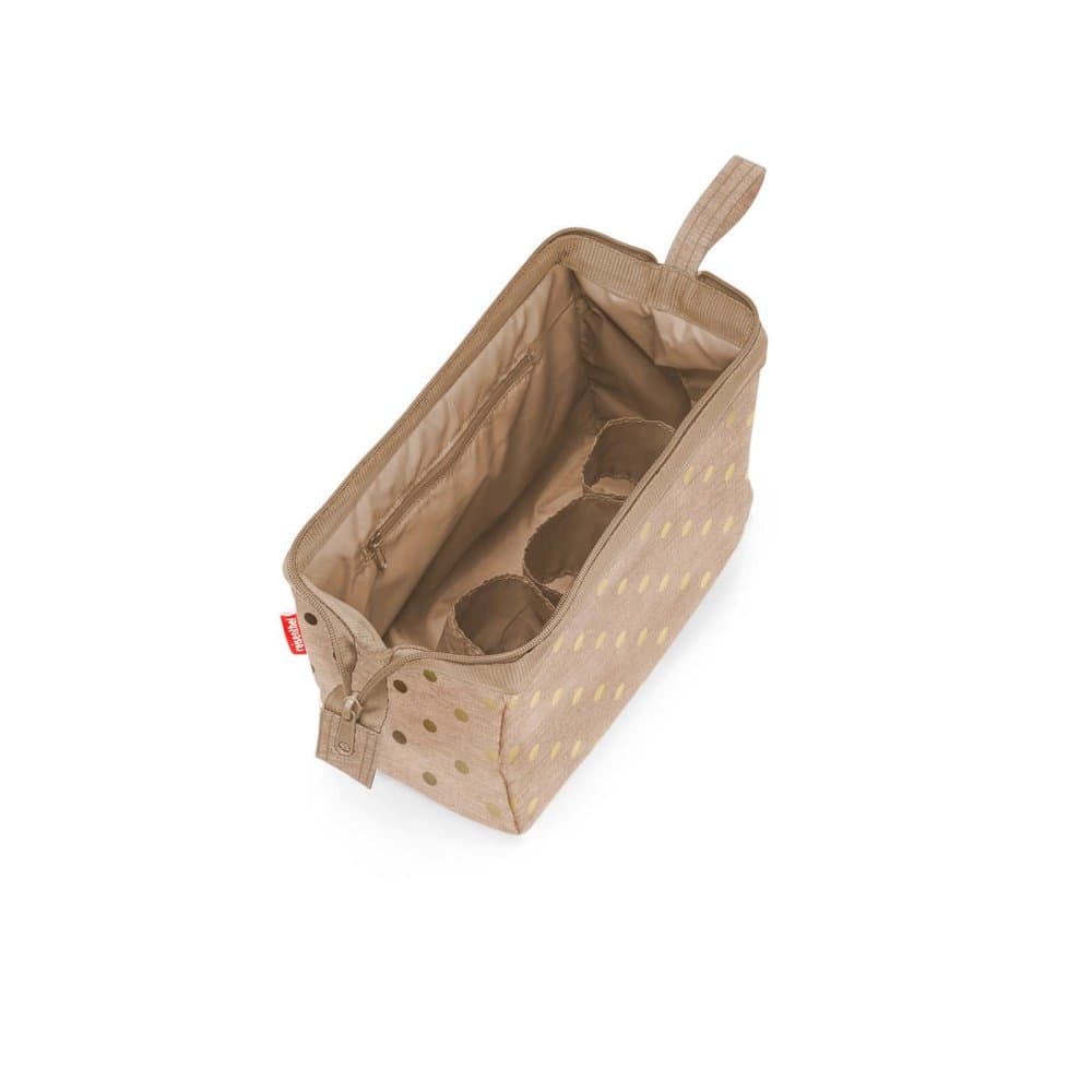 Dámská taštička na kosmetiku Reisenthel Travelcosmetic Metallic dots coffee WC6050 5