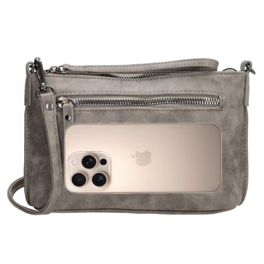 Malá crossbody kabelka Enrico Benetti Zoë 66907-124 šedá 5