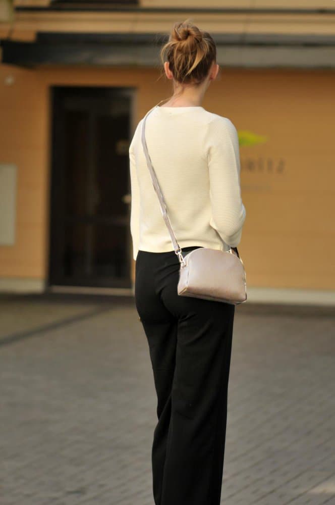 MaxFly, Malá kožená crossbody kabelka 5684 hnědá taupe 4