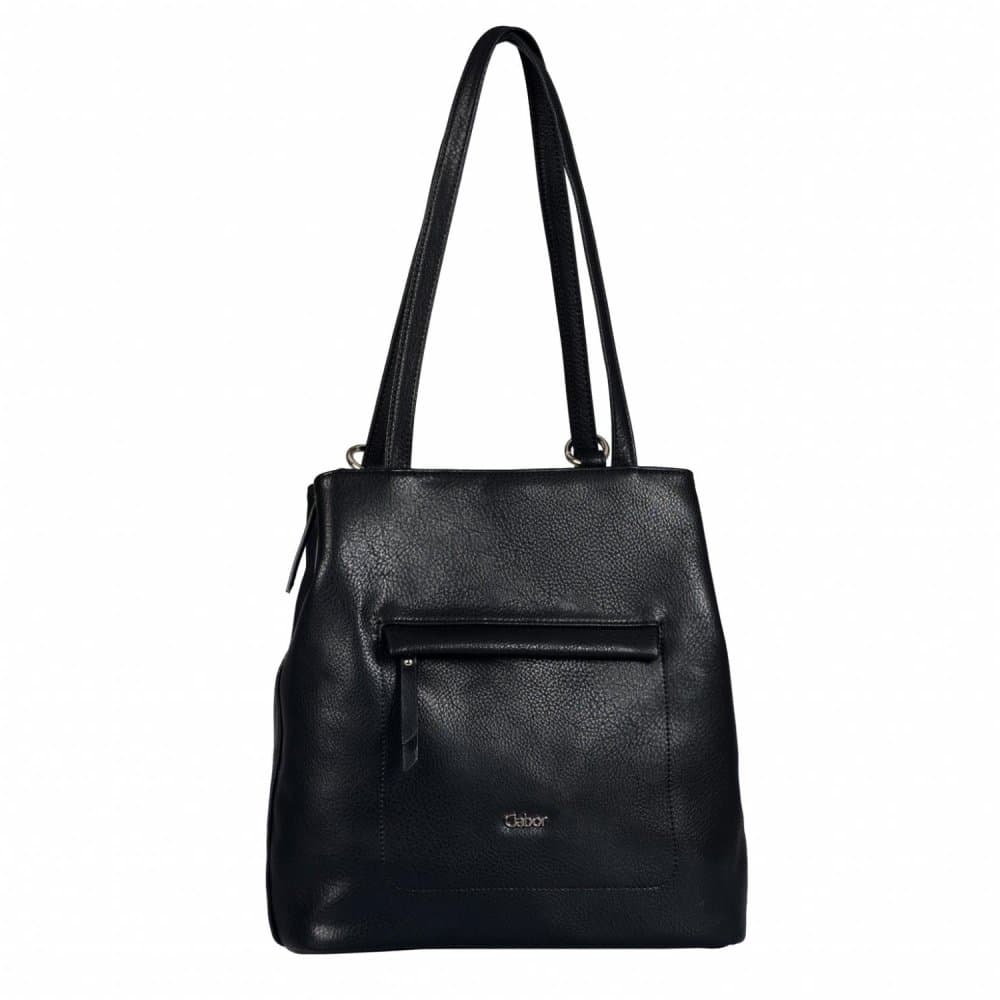 Gabor Mina Backpack M dámský koženkový batoh a kabelka 000890 černý