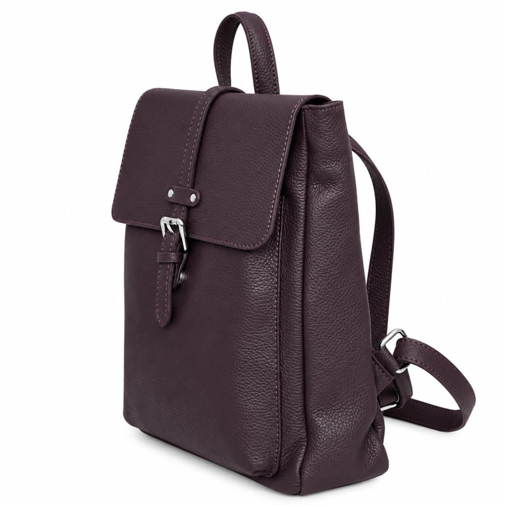 Kožený batoh dámský SARA BAGS 6007 bordo 3