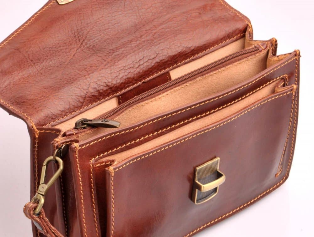 Giglio leather pánská kožená etue na doklady 100-A hnědá 6
