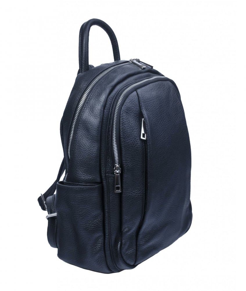 Dámský kožený batoh SARA BAGS 5637 černý 3