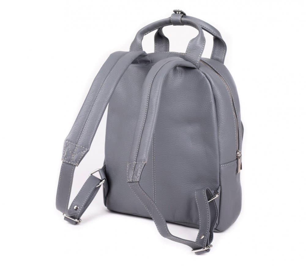 Dámský kožený batůžek SEGALI SG-9026 šedý 5