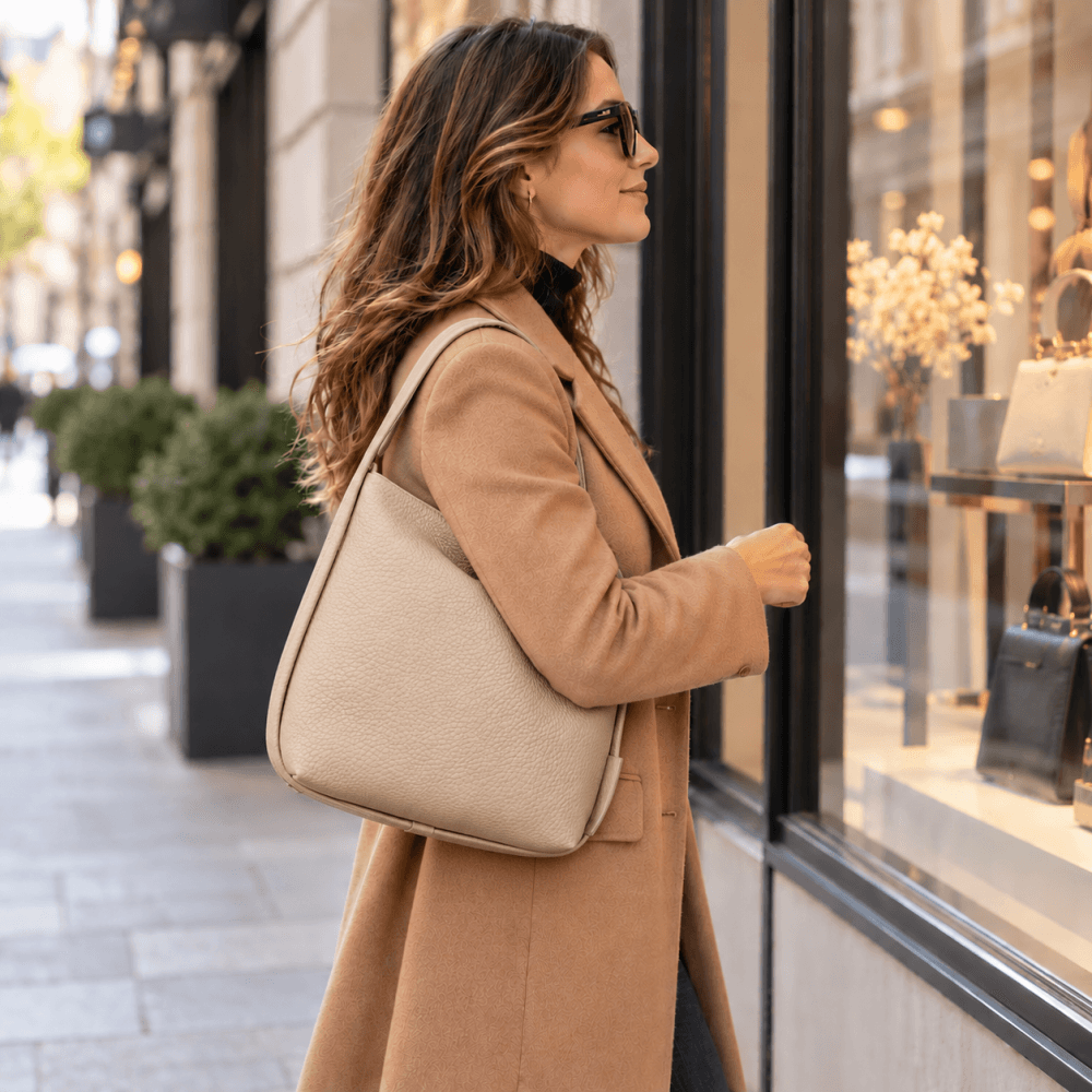 Dámská kabelka přes rameno TOM TAILOR DENIM Alonda M béžová, 012348 6