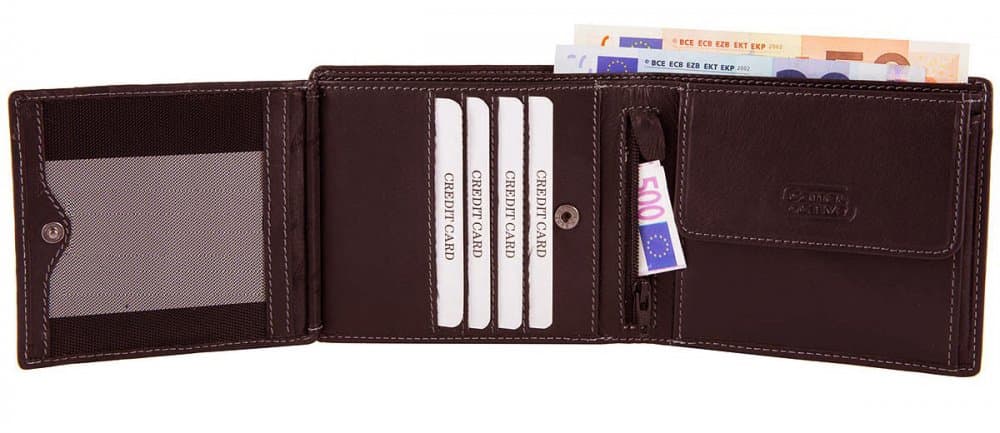 Camel Active kožená peněženka RFID safe B34-706-60 černá 2
