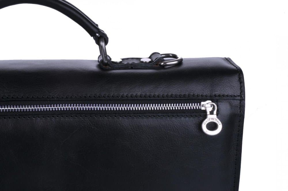 Giglio leather Pánská kožená aktovka IL Giglio 902 černá 3