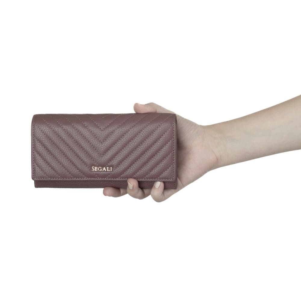 Segali Dámská peněženka kožená SEGALI 50511 dark taupe 3