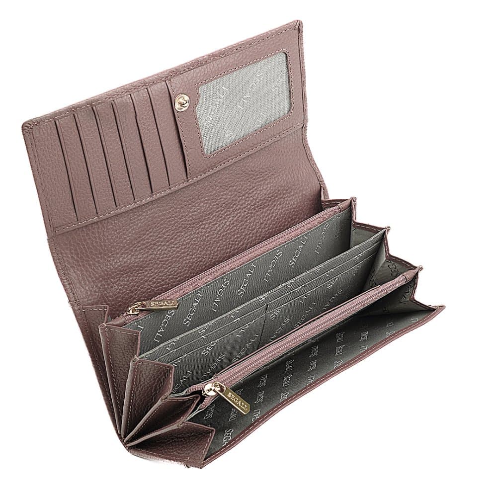 Segali Dámská peněženka kožená SEGALI 50511 dark taupe 6