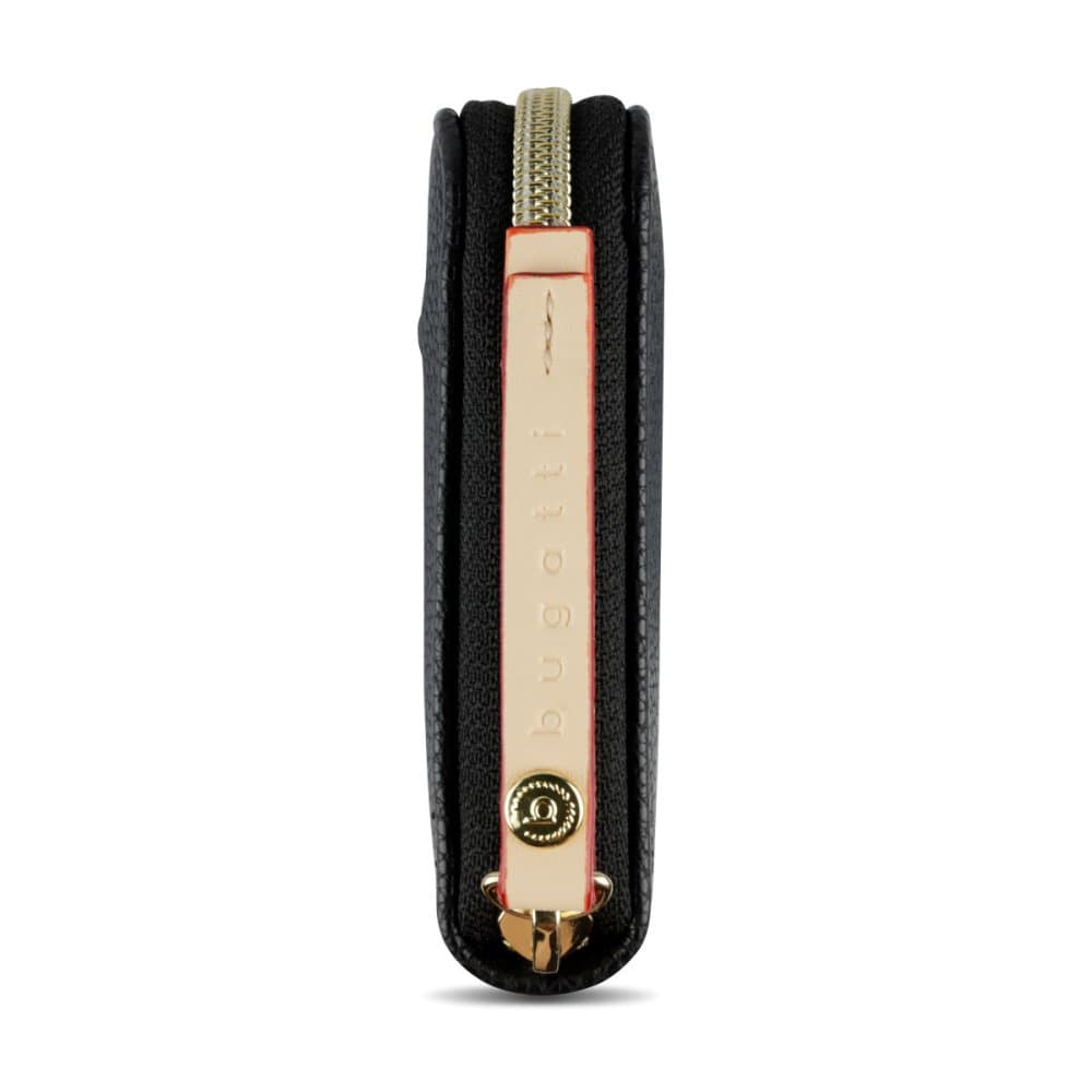 Stylová koženková peněženka na zip Bugatti Ella černá 49663101 4