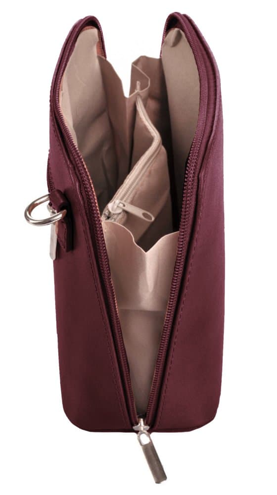 Giglio leather malá dámská kožená kabelka 133 tmavě bordová 3