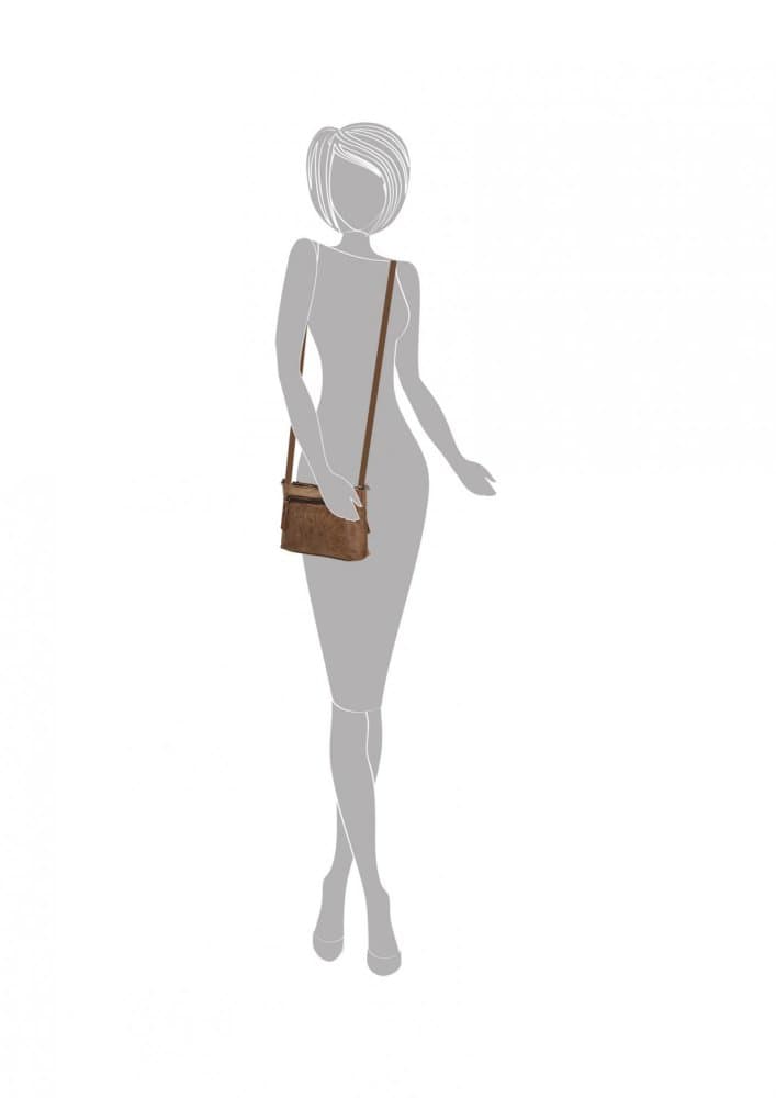 Malá crossbody kabelka Enrico Benetti Zoë 66907-010 hnědá camel 2