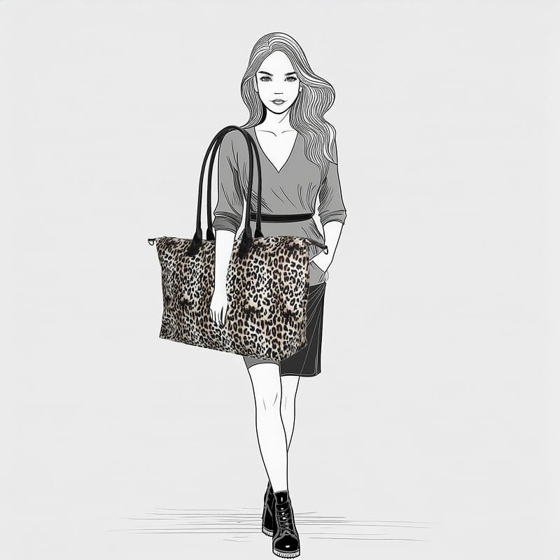 Enrico Benetti Claire Shopper - Stylová velká béžovo-černá kabelka 25001-406 3