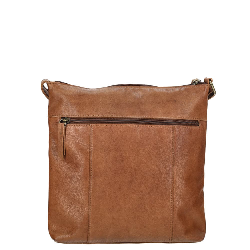 Proplétaná kožená crossbody kabelka Enrico Benetti Sicily 89031-005 hnědá cognac 4