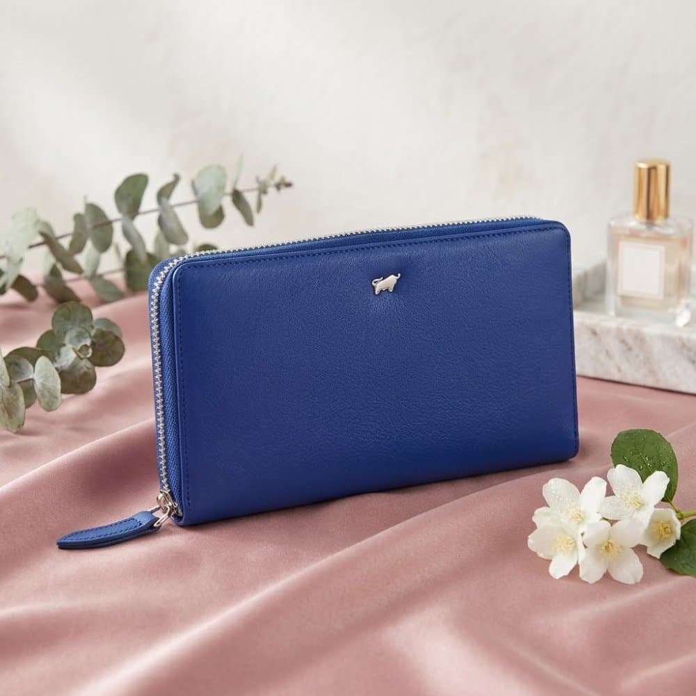 Dámská kožená peněženka Braun Büffel JOY s RFID ochranou – Indigo Violet (modrá) 41355-294-046 2