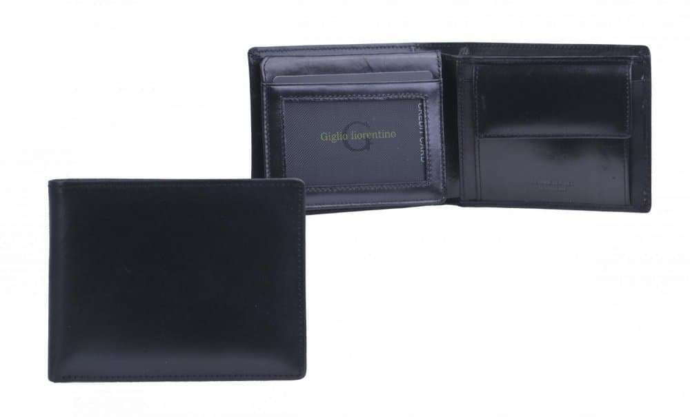 Giglio leather Pánská kožená peněženka GF-013 černá 2