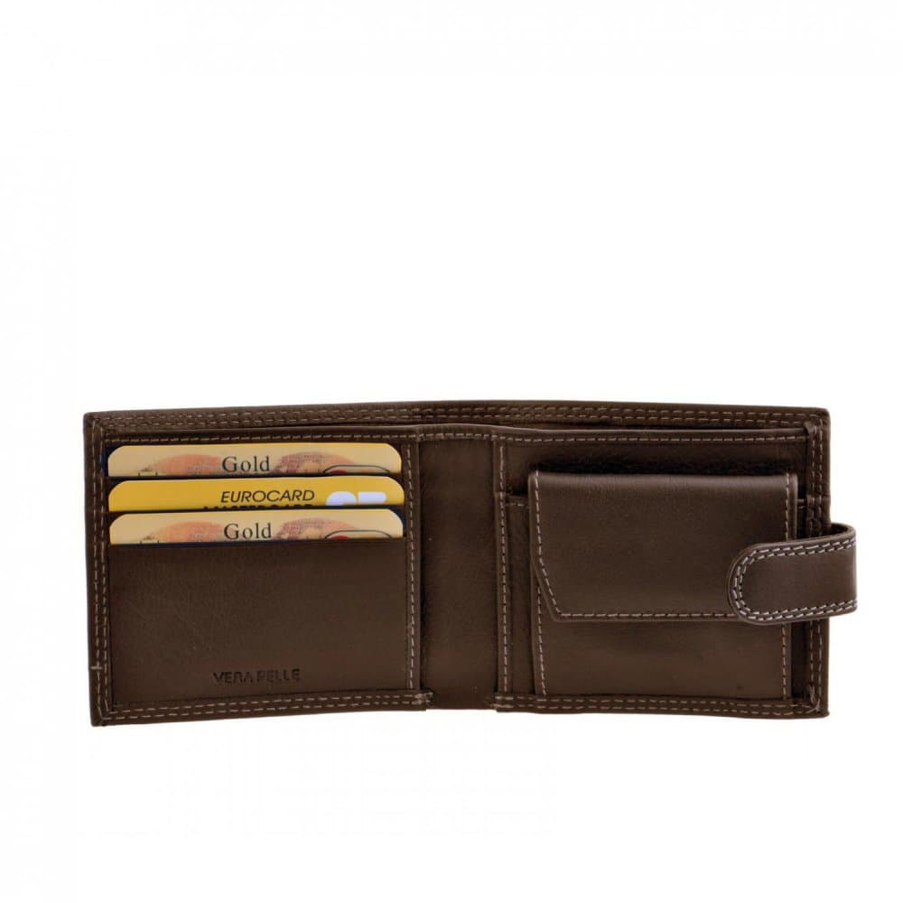 Giglio leather Kožená pánská peněženka ART-145 hnědá 2