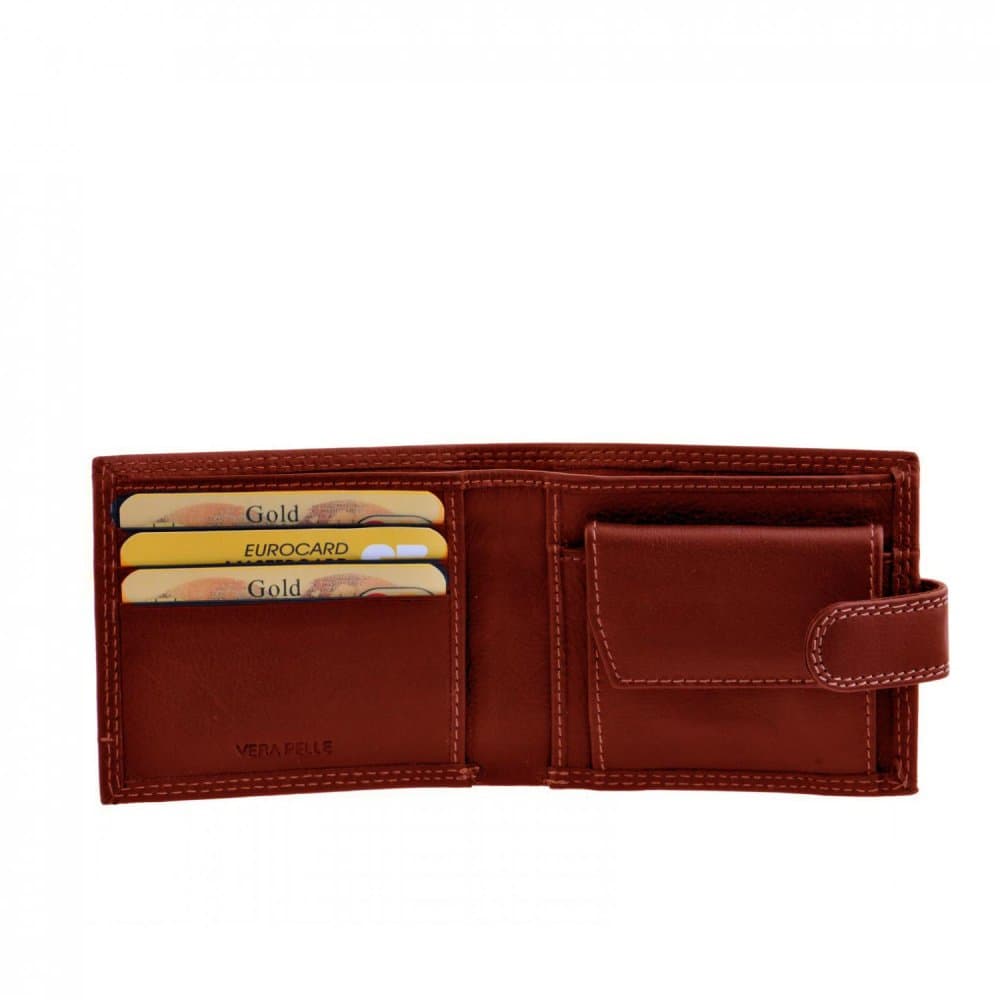 Giglio leather Kožená peněženka ART-145 červená 3