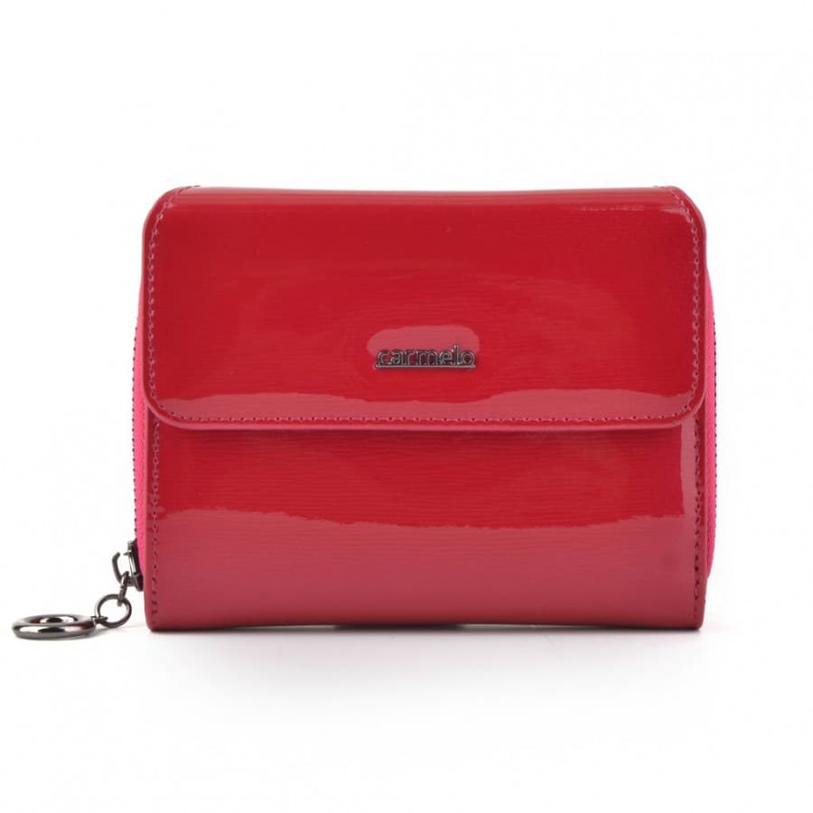 Dámská peněženka z lakované kůže Carmelo 2104 G FUCHSIA