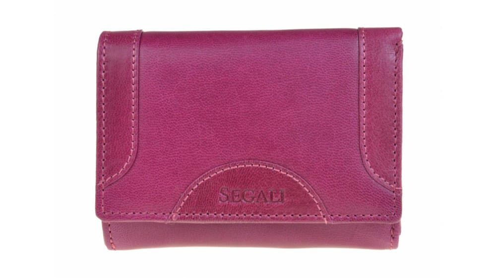 Dámská peněženka kožená SEGALI 7196 B fuchsia - růžová 3