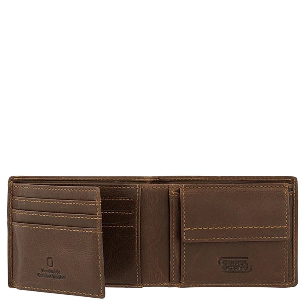 Camel Active Bilbao – pánská malá kožená peněženka RFID hnědá 364-703-22 4