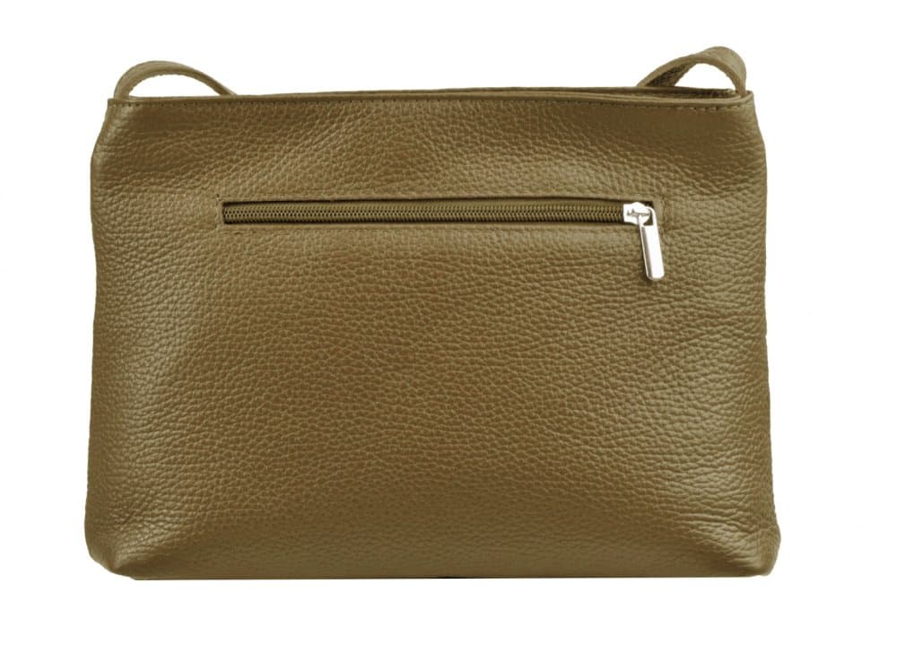 Maxfly Dámská kožená crossbody kabelka 5085 zelená - olivová 5
