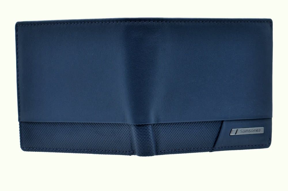 Samsonite pánská kožená malá peněženka bez kapsy na drobné PRO-DLX 6 144549-1615 tmavě modrá 3