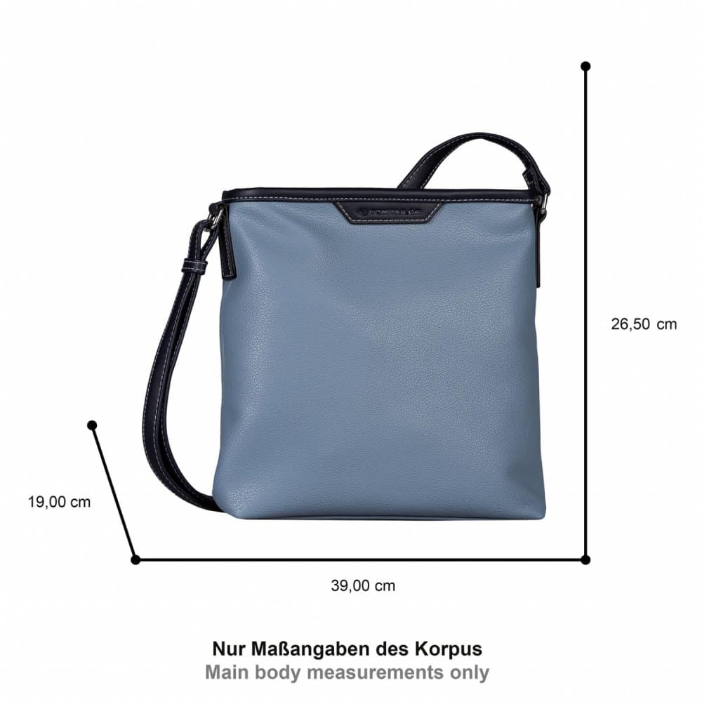 Dámská crossbody kabelka Tom Tailor Leora – modrá elegantní klasika 11377 5