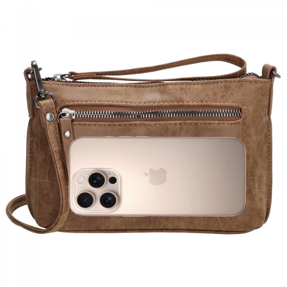 Malá crossbody kabelka Enrico Benetti Zoë 66907-010 hnědá camel 6