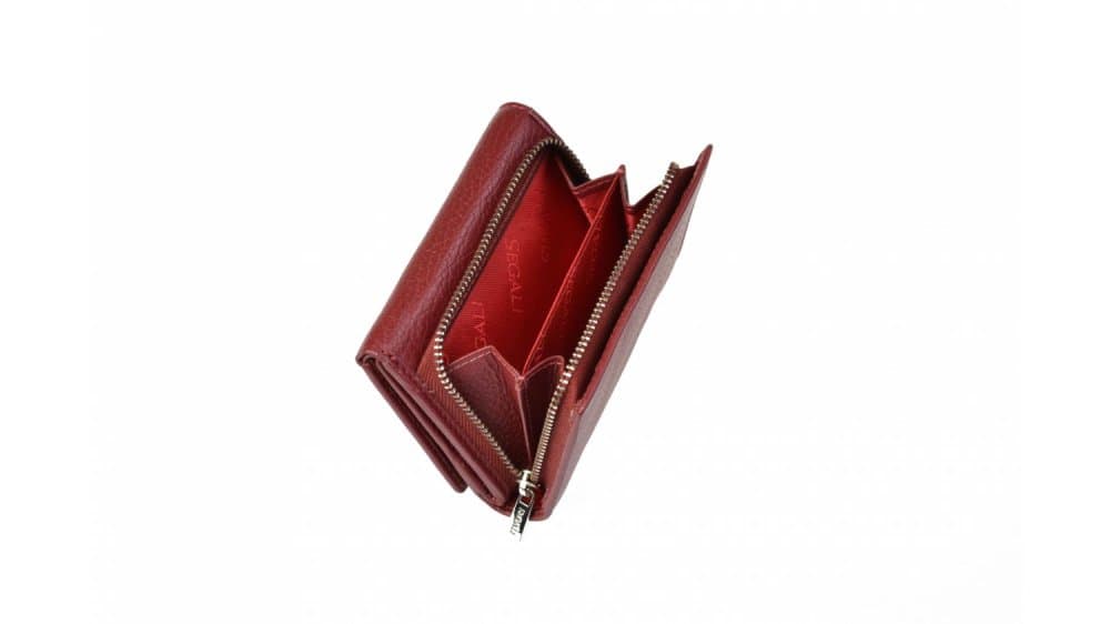 Dámská kožená malá peněženka SEGALI SG-7106 B bordo 6